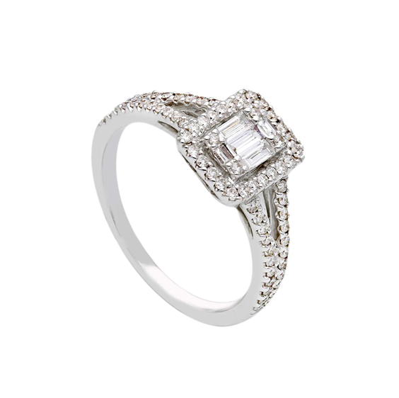 Anello Babila Milano Donna Magic Collection in Oro bianco Diamante 0.57 Ct 214223 - 214223